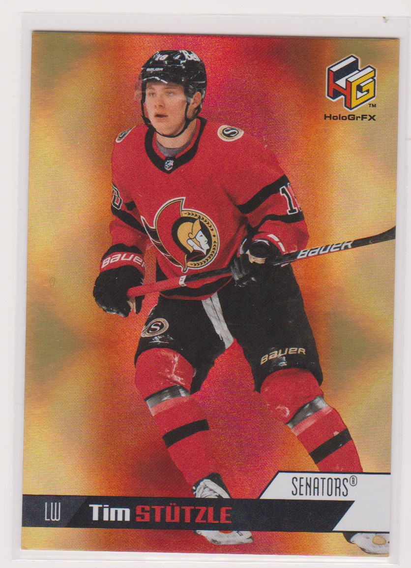 2020-21 Upper Deck HoloGrFx Rookies Gold #HG3 Tim Stutzle (image for) 2020-21 Upper Deck HoloGrFx Rookies Gold #HG3 Tim Stutzle